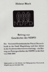 Beitrag zur Geschichte der NDPD